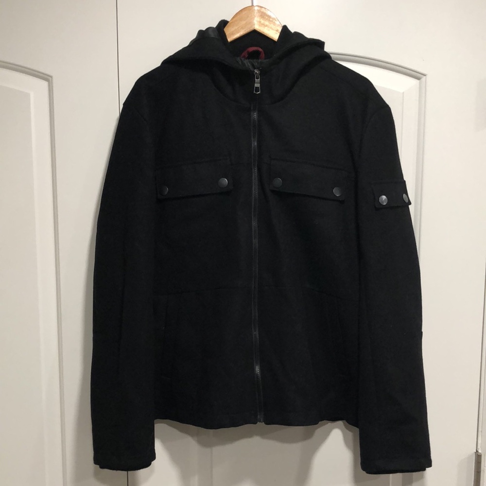 Like new WYATT COLLECTION men’s Wool Bomber Jacket